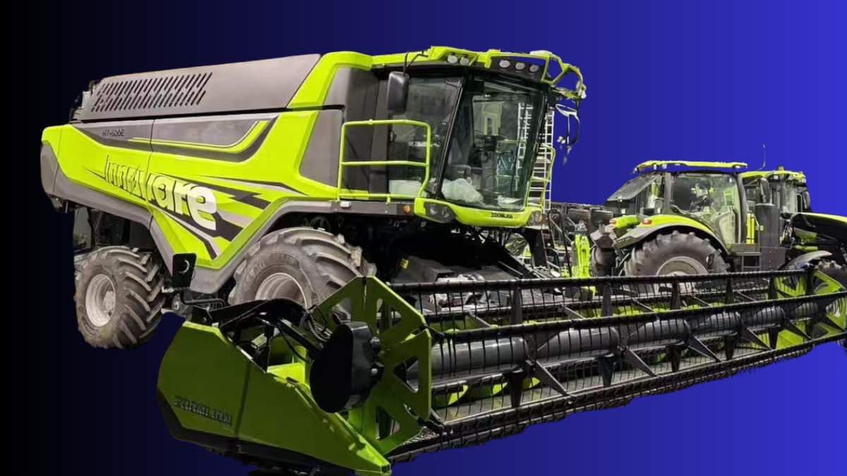 Kombajn hybrydowy Zoomlion H7-600E, który po raz pierwszy został zaprezentowany na targach w Hanowerze to jedna z kilku zaawansowanych maszyn rolniczych chińskiego producenta.