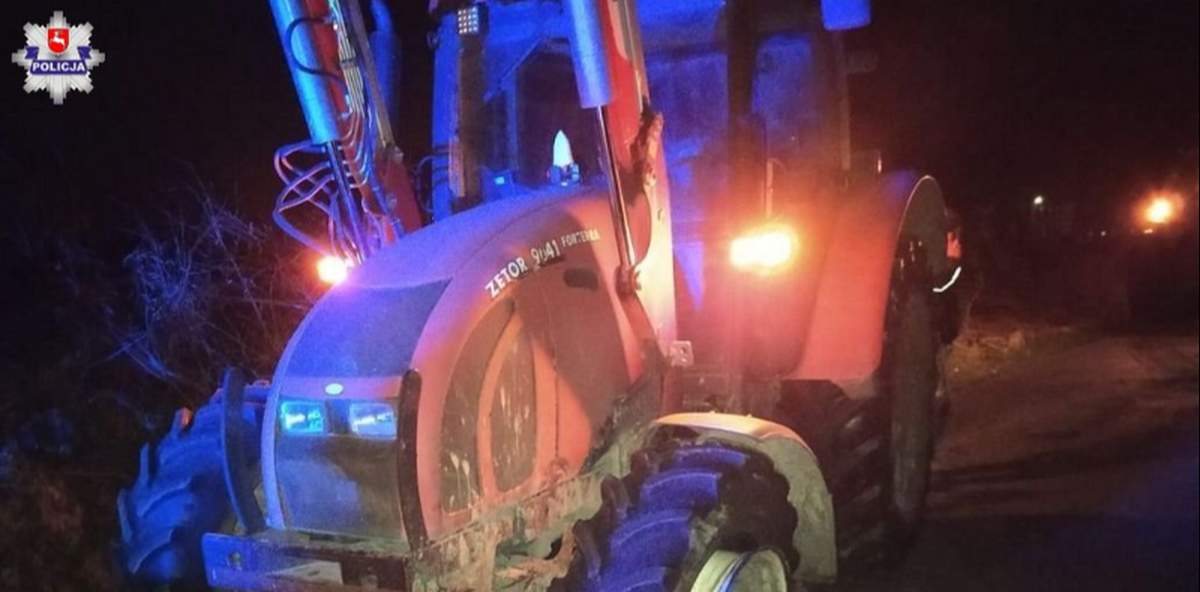 Uderzyli w ciągnik i zwiali. Jednego uciekiniera policja wyciągnęła spod łóżka