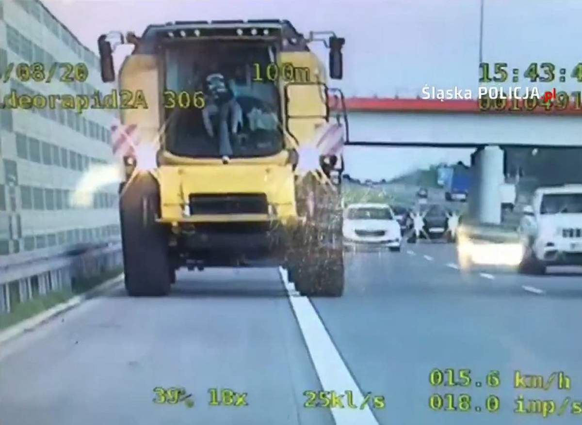 Kombajnem po autostradzie