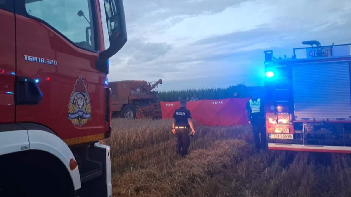 Śmiertelny wypadek w czasie żniw na Pomorzu. Ojciec przejechał syna kombajnem 