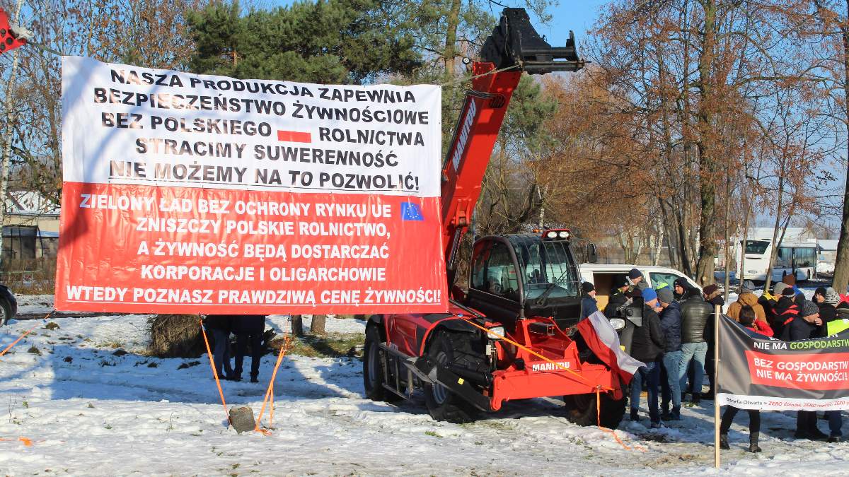 Protest w Koszutach 27 listopada 2025 r.