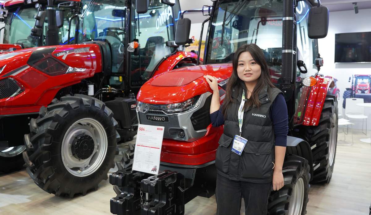 Podczas tegorocznych targów Agritechnika swoje ciągniki oferowała m.in. chińska marka Hanwo.