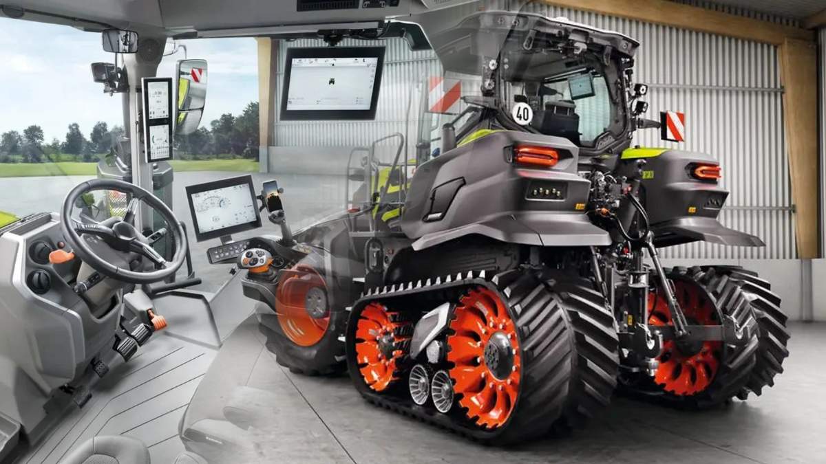 Nowa seria Claas Axion 9 obejmuje kilka modeli - w tym te z gąsienicowym układem jezdnym Terra Trac. Zakres mocy jest z kolei od 330 aż do 450 KM.