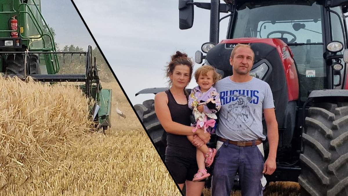 Robertowi w pracy w gospodarstwie pomagają żona i rodzice. - Żniwami żyje nasza cała rodzina - mówi rolnik z Borowa w woj. wielkopolskim