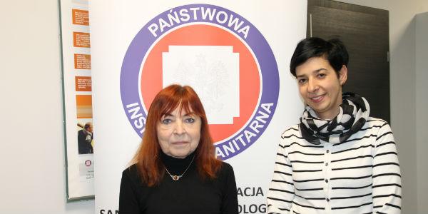 Ewa Ulanicka i Dorota Parzy z Państwowej Stacji Sanitarno-Epidemiologicznej w Gostyniu