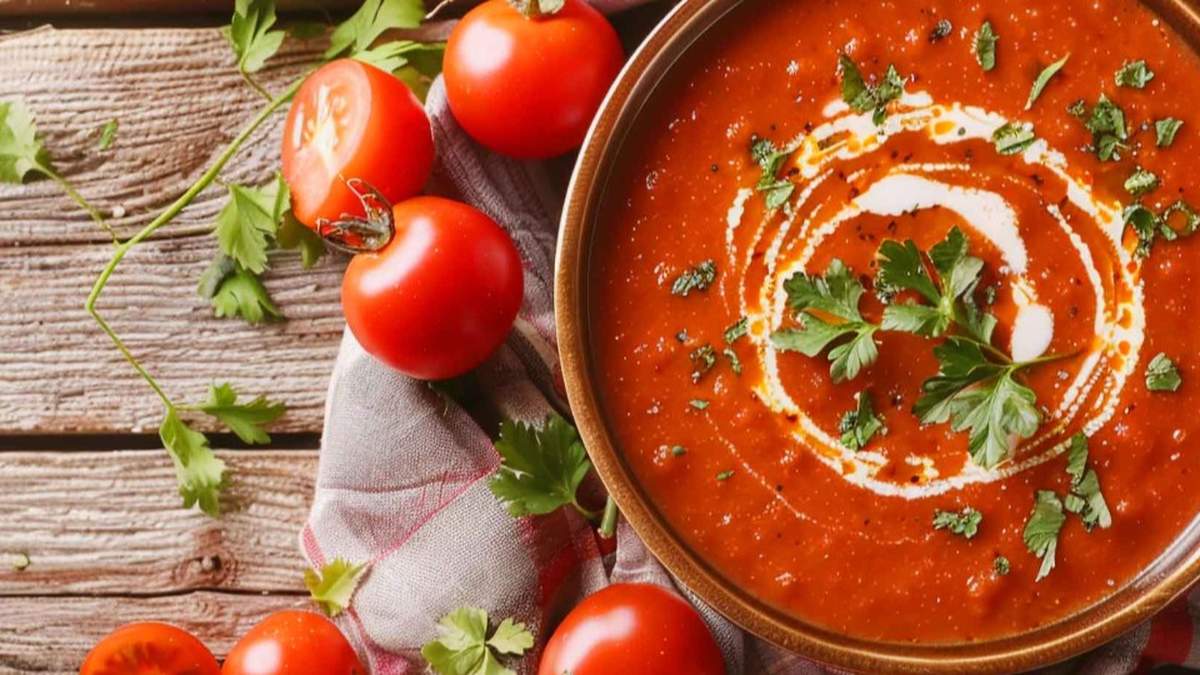 Letnia pomidorówka ze świeżych pomidorów