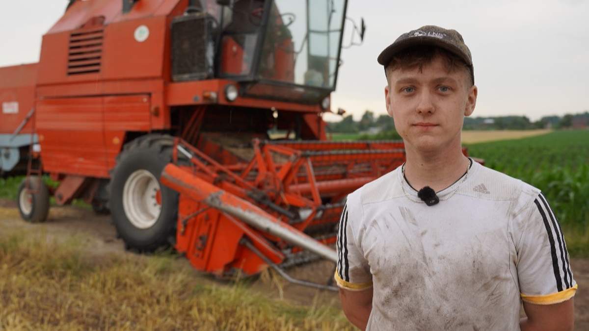 Trudny początek żniw 2025 dla Jan Witczaka, kombajnisty z Goli w powiecie jarocińskim